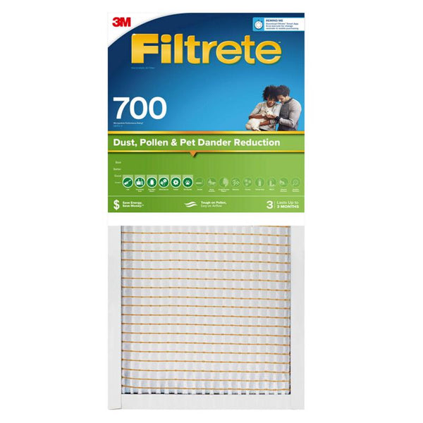 Filtro de aire plisado Filtrete de fibra de vidrio de 14 pulg. de ancho x 20 pulg. de alto x 1 pulg. de profundidad, 8 MERV, paquete de 1 (paquete de 4)