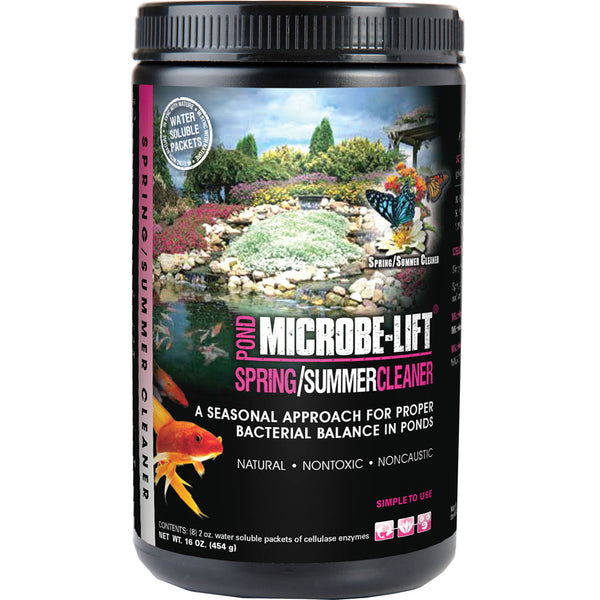Limpiador de estanques Microbe Lift 10xsscx1 de 1 libra para primavera y verano