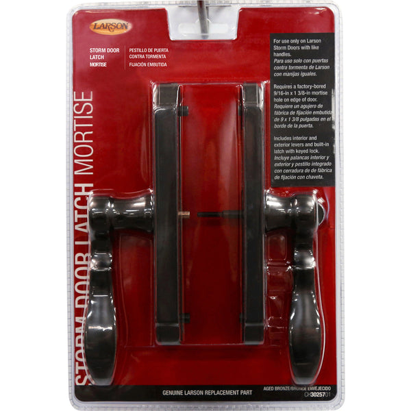Pestillo de embutir Larson Age de zinc marrón bronce (paquete de 1) - Oferta de la semana