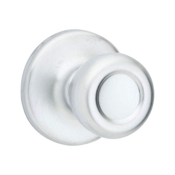 Perilla para puerta de paso de cromo satinado para casas móviles Kwikset, para mano derecha o izquierda