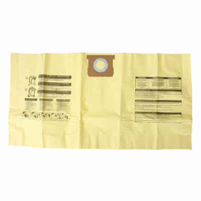 High Efficiency Dust Bag, For 15-22 Gallon Vacs, 3-Pack