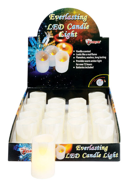 Diamond Visions Beige Vanilla Scent Votive Flameless Candle 3 in. H x 1.8 in. Dia. (Pack of 20)
