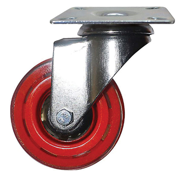 POLY 3" CASTER RED