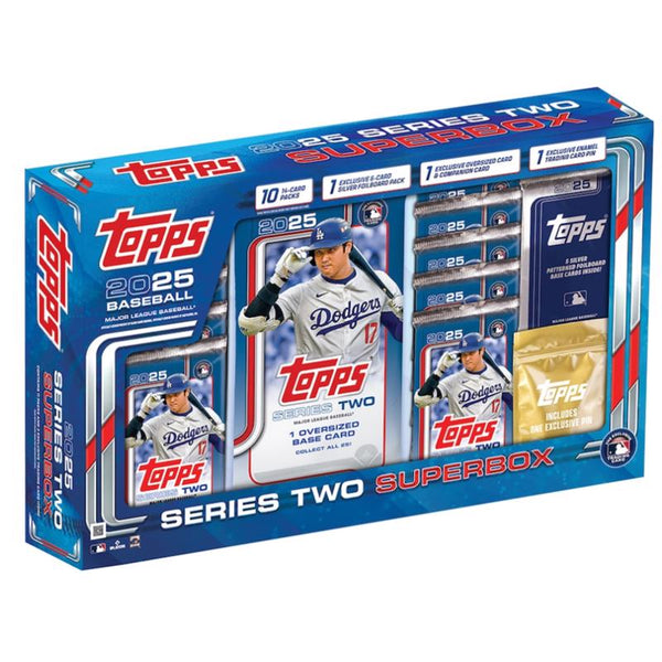 Tarjetas coleccionables de béisbol Super Box de la serie 2 de Topps 2025
