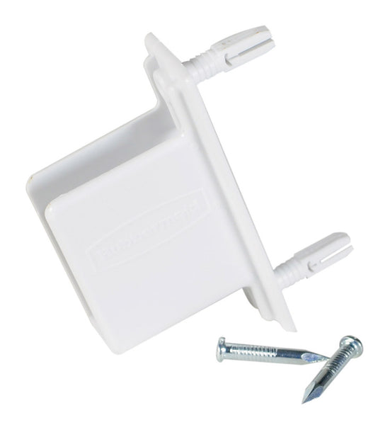 Rubbermaid White Metal Fast Track Wall/End Bracket 1.3 L x 8.6 H x 7 W in. - Deal of The Week