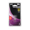 Bombilla halógena tubular Feit T4 de 50 W, 700 lm, luz blanca cálida, paquete de 1