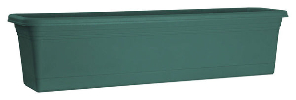 Jardinera de poliresina Rugg de 28 cm de alto x 28 cm de ancho, color verde - Oferta de la semana