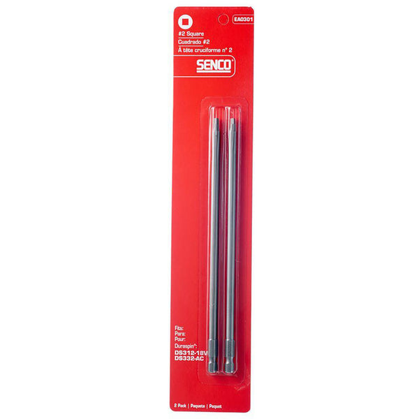 Senco DuraSpin Square #2 x 7-1/2 in. L Replacement Bit Steel 2 pk