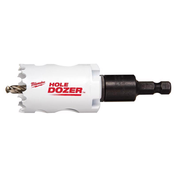 Sierra de corona bimetálica Milwaukee Hole Dozer de 1-3/8 pulg. con mandril y broca piloto, paquete de 1 (paquete de 2)