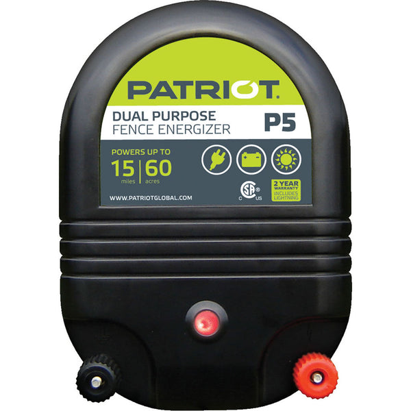 Energizador de cercas de doble propósito Patriot