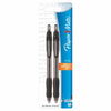 Bolígrafo retráctil Papermate Profile de punta redonda negra, paquete de 2 (paquete de 6)