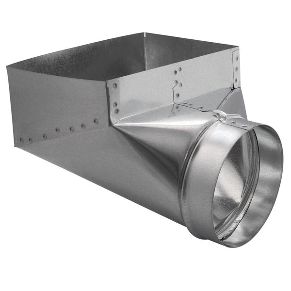Caja de registro de acero galvanizado plateado Imperial de 10 pulg. de alto x 6 pulg. de ancho