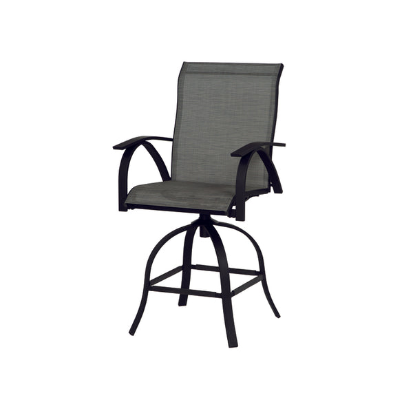 Silla giratoria con estructura de acero negra Roscoe de Living Accents (paquete de 2)
