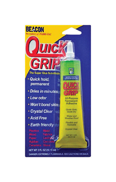 Beacon High Strength Clear Quick Grip All Purpose Adhesive 2 oz