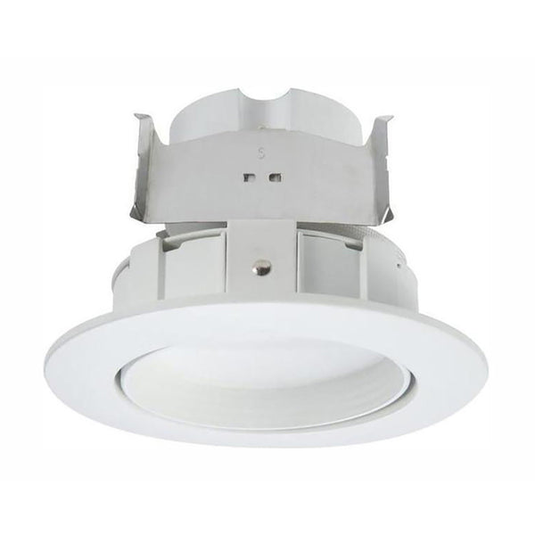 Cardán LED empotrado blanco de 4" de ancho