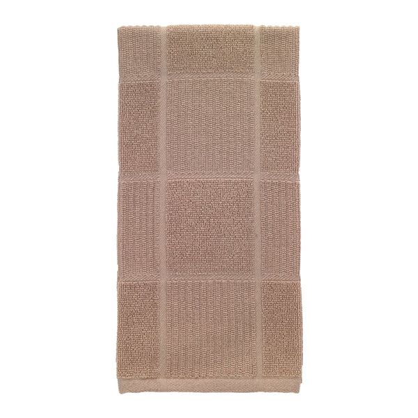 T-Fal Sand Cotton Checked Parquet Kitchen Towel (Pack of 6)