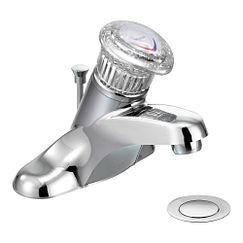 Grifo monomando cromado para baño de arco bajo