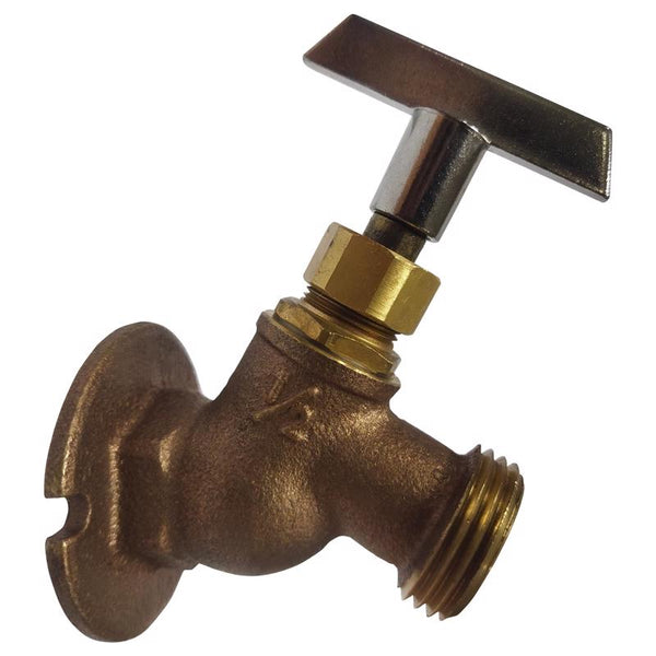 Válvula de cierre de latón Homewerks de 1/2 pulg. FIP x 3/4 pulg. MHT