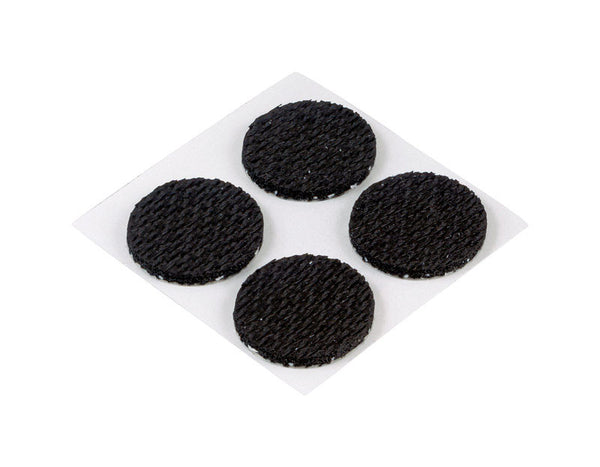 Almohadillas antideslizantes autoadhesivas de espuma Shepherd, negras, redondas, de 1/2 pulg. de ancho, paquete de 24 (paquete de 6)