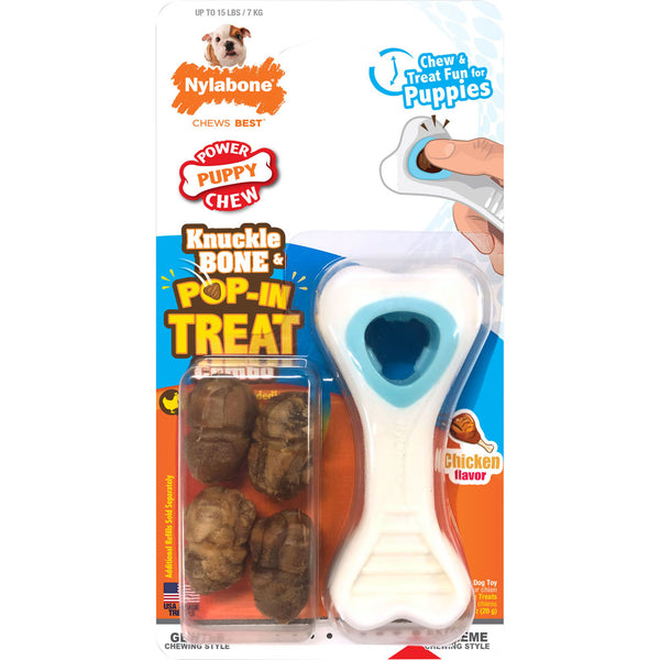 Golosina pop-in Nyla Puppy Power Chew Knuckle Bone