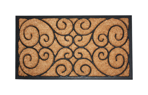 ALFOMBRA DE FIBRA DE COCO EN REMOLINO 18X30
