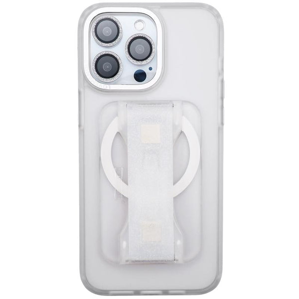 LoveHandle Clear Crystal Clear Glitter Phone Grip with Kickstand For All Mobile Devices - Deal of The Week
