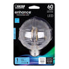 Bombilla LED de filamento Feit Enhance G25 E26 (mediana), luz diurna, equivalente a 60 vatios, paquete de 1