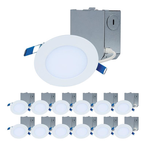Foco empotrable LED Halo Soft White de 4 pulgadas de ancho y 10 W sin cubierta