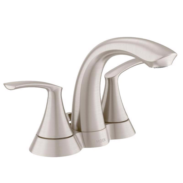 Grifo de baño contemporáneo Moen Darcy de níquel cepillado de 4 pulgadas - Oferta de la semana