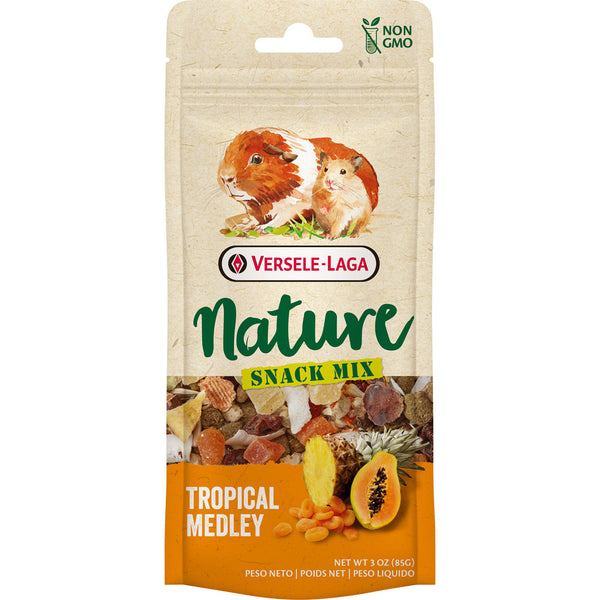 Mezcla de bocadillos naturales con sabor tropical, 3 oz.