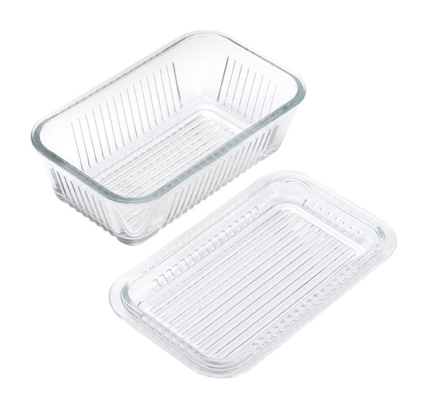 Lifetime Clear Glass Glass Butter Dish Butter Dish 1 pk (Pack of 4)