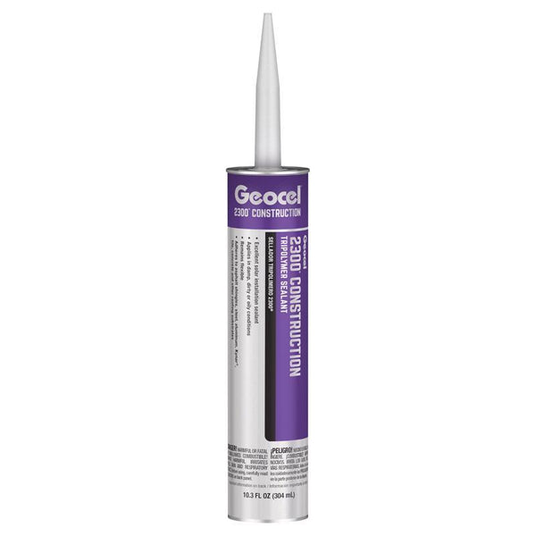 Geocel 2300 Construction Crystal Clear Tripolymer Elastomeric Sealant 10.3 oz (Pack of 24)