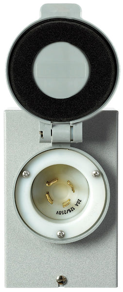 Reliance Controls 20 amps 125/250 V 1 space 4 circuits Surface Mount Power Inlet Box - Deal of The Week