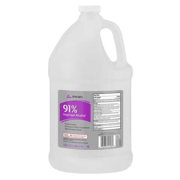Swan Clear Rubbing Alcohol 1 gal 1 pk (Pack of 4)