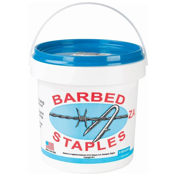 Grapas para cercas de calibre 8, 1,5 in, balde de 8 lb