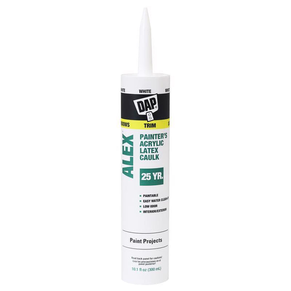 Masilla de látex acrílico para pintores DAP Alex Painter, color blanco, 10,1 oz (paquete de 30)