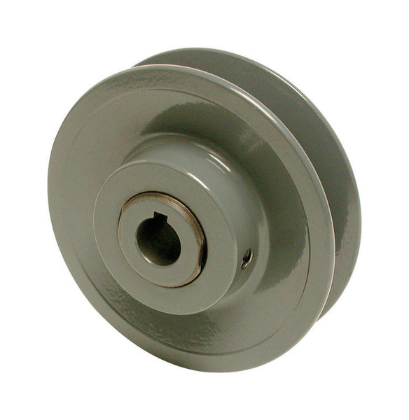 Polea de motor variable de hierro fundido gris de 1/2 pulg. de alto x 3-1/2 pulg. de ancho