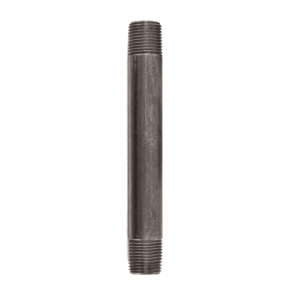 Boquilla de acero negra de BK Products de 1/2 pulg. MPT x 6 pulg. L (paquete de 5)