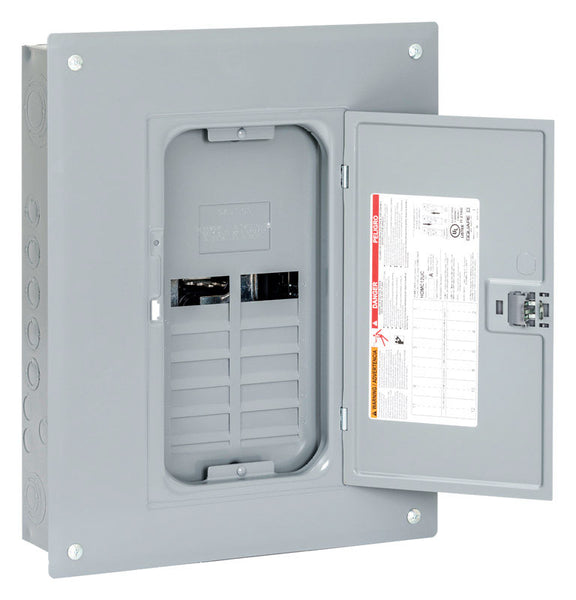 Square D HomeLine 125 amperios 120/240 V 12 espacios 24 circuitos Montaje combinado Terminal principal Centro de carga