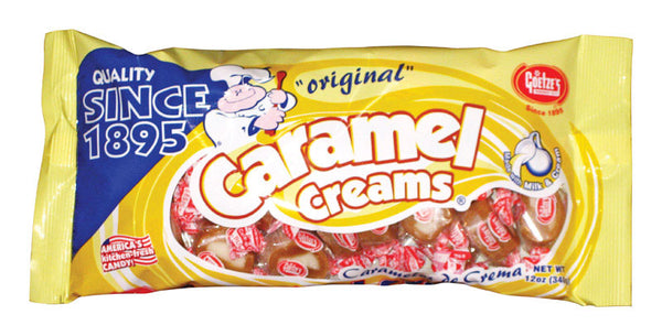 Goetze's Candy Caramel Creams Original Caramels 12 oz (Pack of 12)