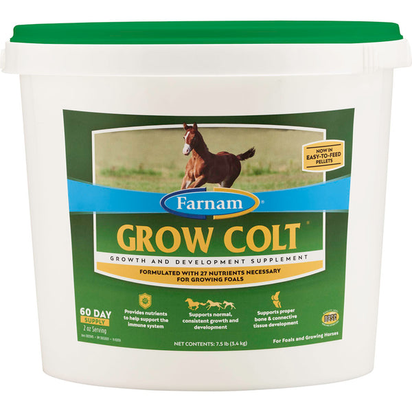 Suplemento para el crecimiento y desarrollo de potros Grow