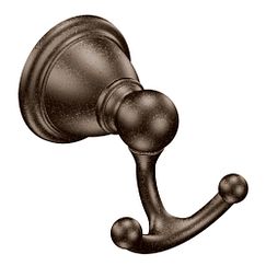 GANCHO DOBLE PARA PERCHAS DE BRONCE FROTADO CON ACEITE