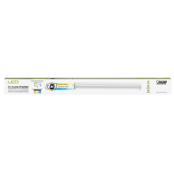 Feit 24.6 in. L White Hardwired LED Strip Light 2200 lm
