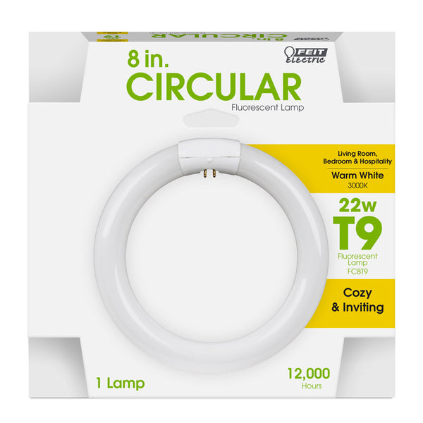 Feit Legacy Bulbs 22 W T9 8.3 in. D X 8.3 in. L Circline Fluorescent Bulb Bright White Linear 3000 K