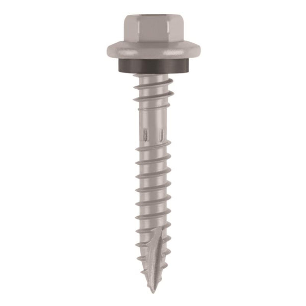 Teks Elite No. 10 X 1-1/2 in. L Hex Drive Hex Washer Head Roofing Screws 100 pk