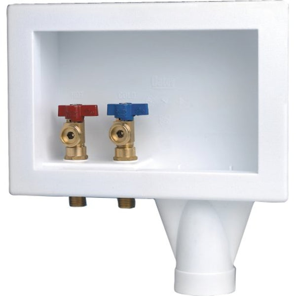 Caja de salida para lavadora con carcasa de poliestireno blanco Eliminator de Oatey
