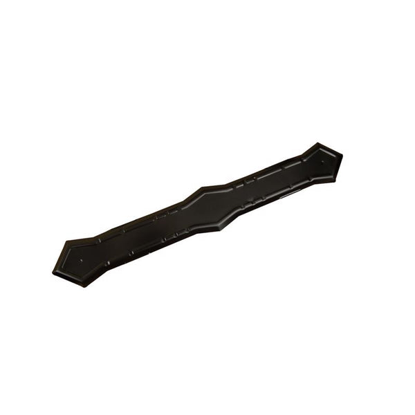 Banda de bajante en forma de K de aluminio negro Amerimax de 0,25 pulg. de alto x 2 pulg. de ancho x 13,5 pulg. de largo