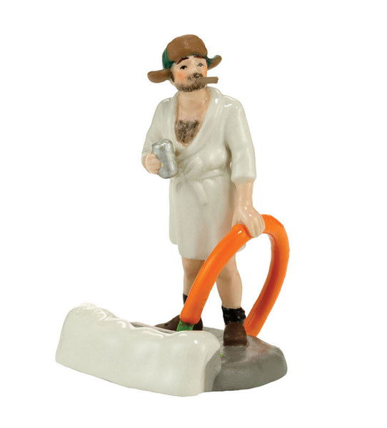 Department 56 Christmas Vacation Cousin Eddie Figurine Village Accessory White Porcelain 1 each