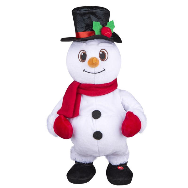 Muñeco de nieve navideño musical animado Gemmy, decoración animada, 15,7480 pulgadas (paquete de 6)