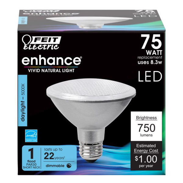 Bombilla LED Feit Enhance PAR30 E26 (mediana), luz diurna, equivalente a 75 vatios, paquete de 1
